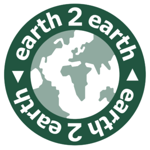 earth2earth logo, Sustainable Products.  Bio Based co2 Carbon Capture, Compostable, Recycled Anti-Bacterial Refuse sacks, bags sacks, films.